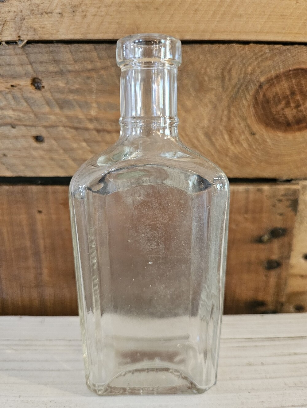 Antique 1920s-30s Porter's Pain King Clear Glass Bottle
